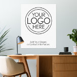 Toile Ajouter Votre Logo Entreprise Moderne Minimaliste<br><div class="desc">Parfaites pour un congrès de bureau ou une décoration de bureau, ces pièces d'art en toile enveloppées de logo sont simples dans leur conception. Vous pouvez modifier la couleur de l'arrière - plan pour qu'elle corresponde à la couleur qui correspond au logo de votre entreprise. Les lignes supplémentaires de type...</div>