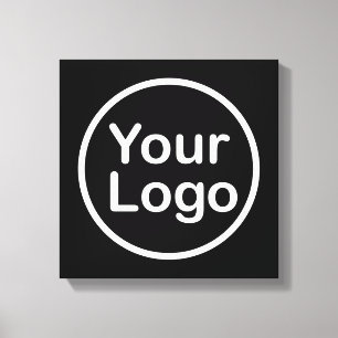 Toile Ajouter votre propre logo   Arrière - plan noir