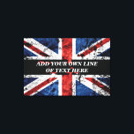 Toile Ajouter votre texte sur le drapeau anglais Jeu d'o<br><div class="desc">Ajouter votre texte sur le drapeau anglais</div>