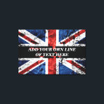 Toile Ajouter votre texte sur le drapeau anglais Jeu d'o<br><div class="desc">Ajouter votre texte sur le drapeau anglais</div>