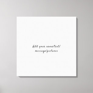 Toile Ajoutez simplement votre nom Texte Personnaliser l