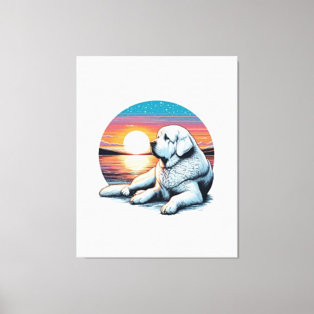 Toile Akbash Watercolor Print (Recto)