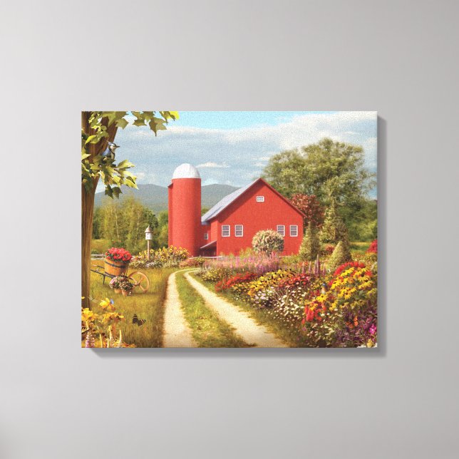 Toile Alan Giana "Campagne après-midi" Imprimer (Recto)