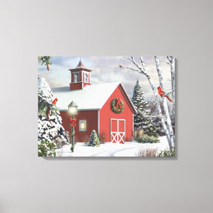 Toile Alan Giana "comme l'hiver appelle" la copie de