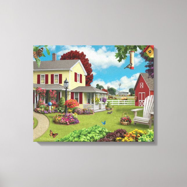 Toile Alan Giana "Country Home" Canvas Imprimer (Recto)