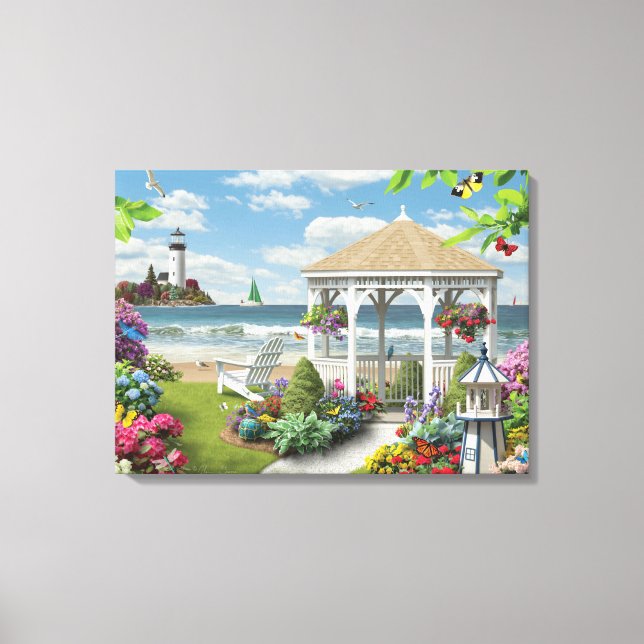 Toile Alan Giana "Gazebo by the Sea" Imprimer (Recto)