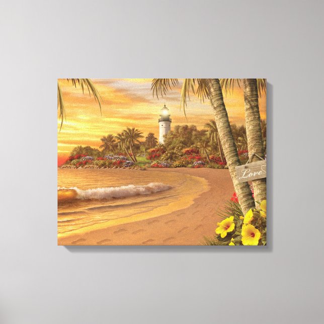 Toile Alan Giana "Tropical Love" Imprimer (Recto)