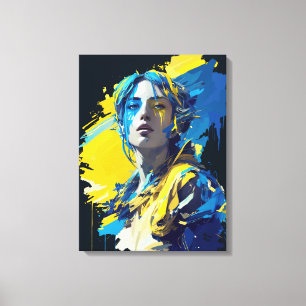 Toile Alarme "Ukraine". Mouris. Douleur.