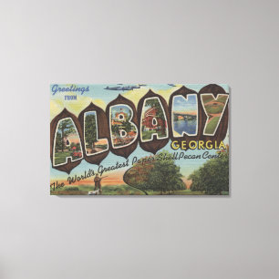 Toile Albany, la Géorgie - grandes scènes de lettre