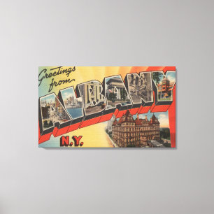 Toile Albany, New York - grandes scènes de lettre