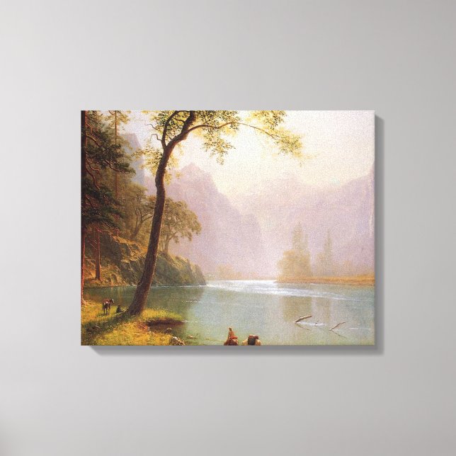 Toile Albert Bierstadt, Kerns River Valley California. (Recto)