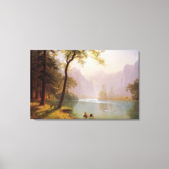 Toile Albert Bierstadt, Kerns River Valley California. (Recto)