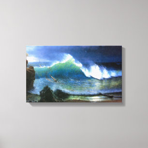 Toile Albert Bierstadt - la côte de la mer de turquoise