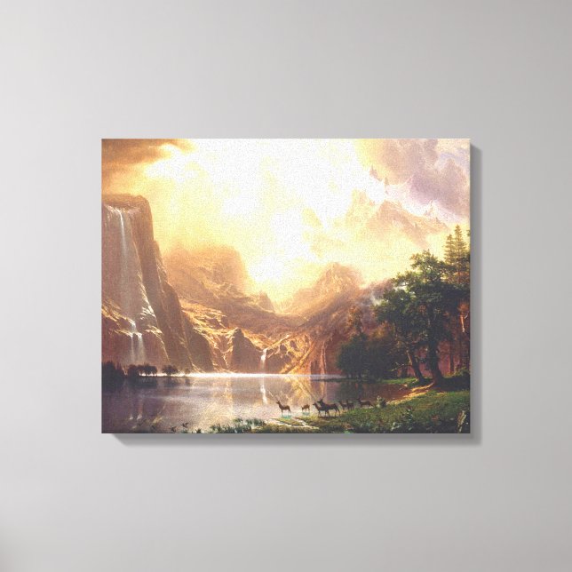 Toile Albert Bierstadt Parmi la Sierra Nevada (Recto)