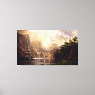 Toile Albert Bierstadt - parmi la sierra Nevada, Califo