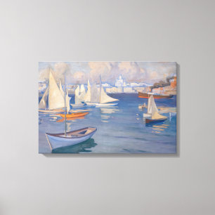 Toile Albert Edelfeel - Port d'Helsinki