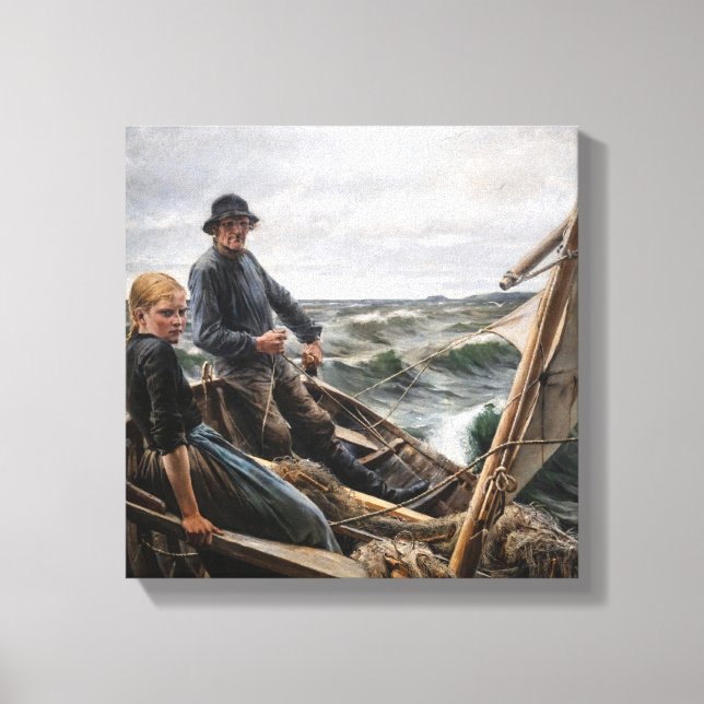 Toile Albert Edelfelt - En mer (Recto)