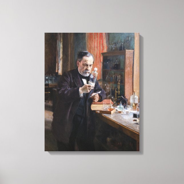 Toile Albert Edelfeue - Portrait de Louis Pasteur (Recto)