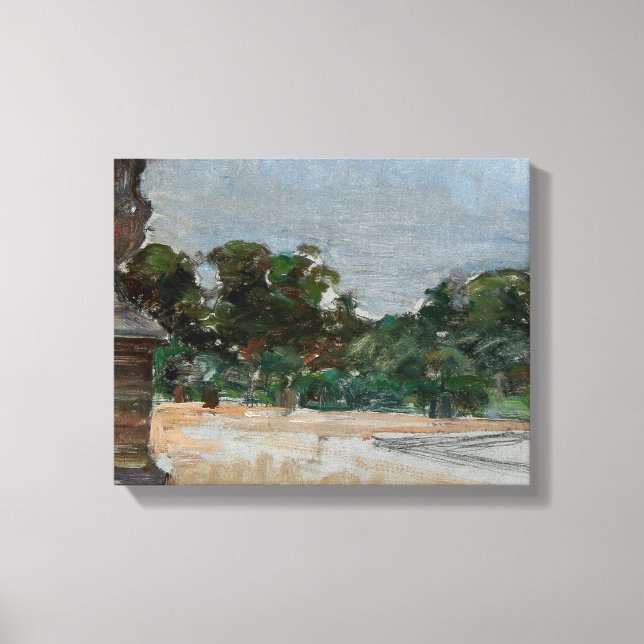 Toile Albert Gottschalk - Du Jardin des Tuileries (Recto)