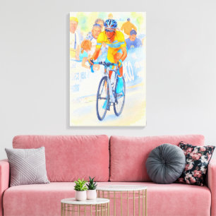 Toile Alberto Contador Au sommet du col de Navacerrada 2
