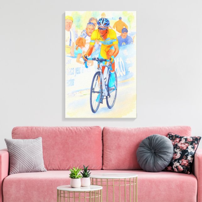Toile Alberto Contador Au sommet du col de Navacerrada 2 (Insitu(Salon))