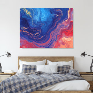 Toile "Alchimie des courants" - Un Abstrait coloré