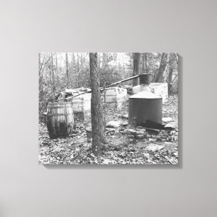 Toile Alcool illégal toujours dans les bois, 1931