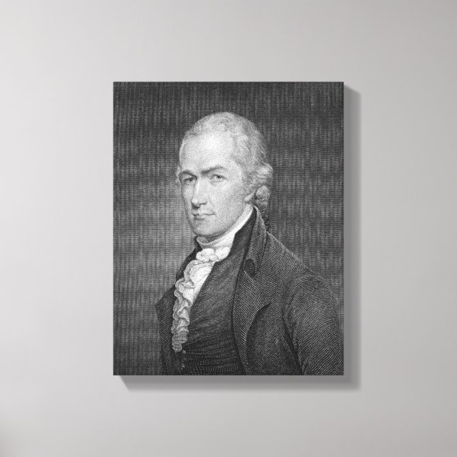 Toile Alexander Hamilton (1757-1804) - gravé par John Fr (Recto)