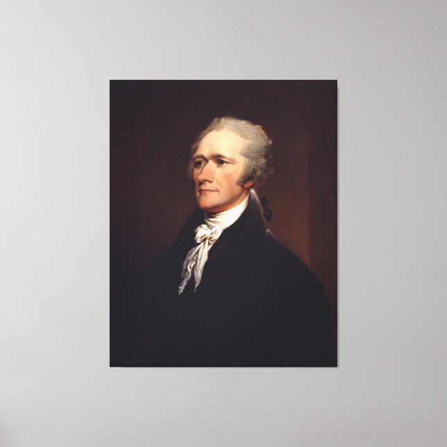 Toile Alexander Hamilton Fondateur & Federalist Papers (Recto)