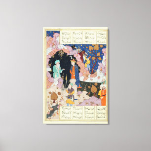 Toile Alexandre rend visite à un ermite