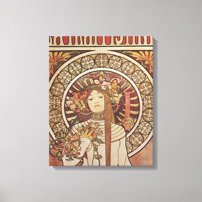 Toile Alfonse Mucha Trappistine Nouveau (Recto)