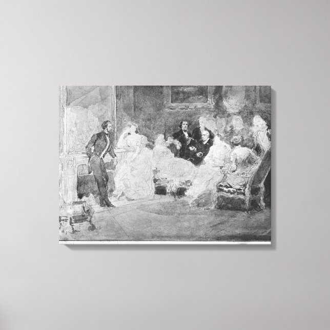 Toile Alfred de Musset Eugene Delacroix (Recto)