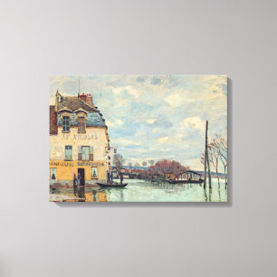 Toile Alfred Sisley - Inondation à Port-Marly 1872