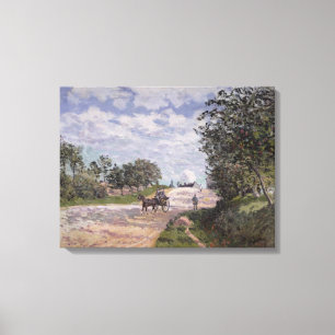 Toile Alfred Sisley la route de Mantes