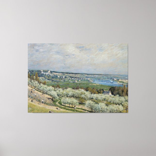 Toile Alfred Sisley La Terrasse à Saint-Germain, Printem (Recto)