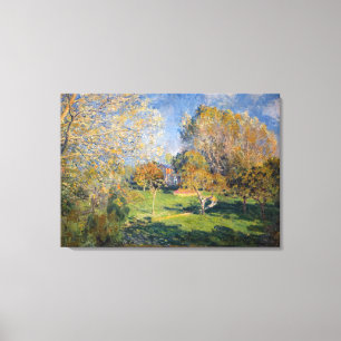 Toile Alfred Sisley - Le Jardin de Hoschede, Montgeron