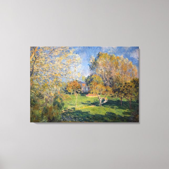 Toile Alfred Sisley - Le Jardin de Hoschede, Montgeron (Recto)