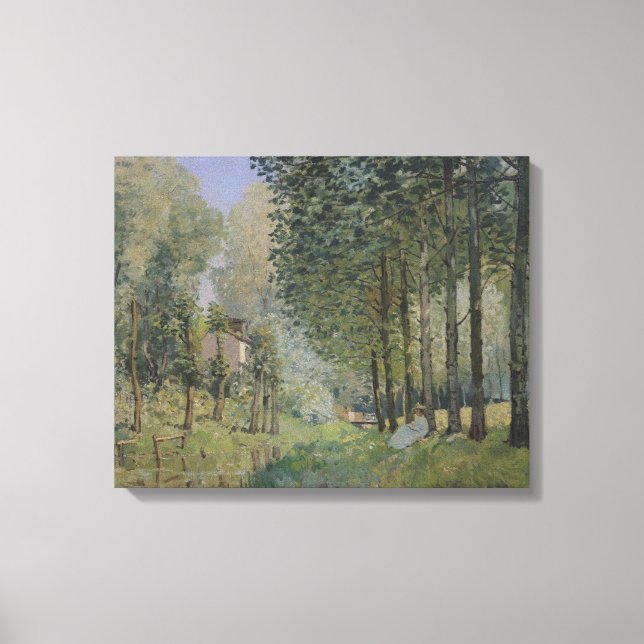 Toile Alfred Sisley | Le reste au bord du ruisseau (Recto)