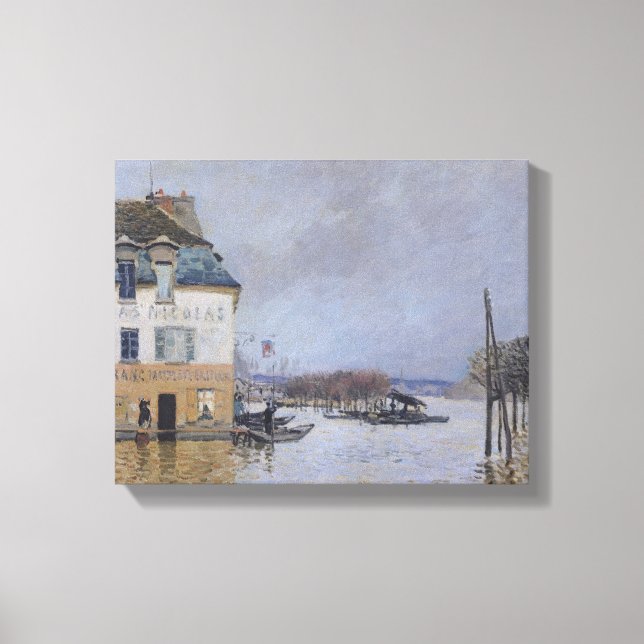 Toile Alfred Sisley | Les inondations à Port-Marly (Recto)