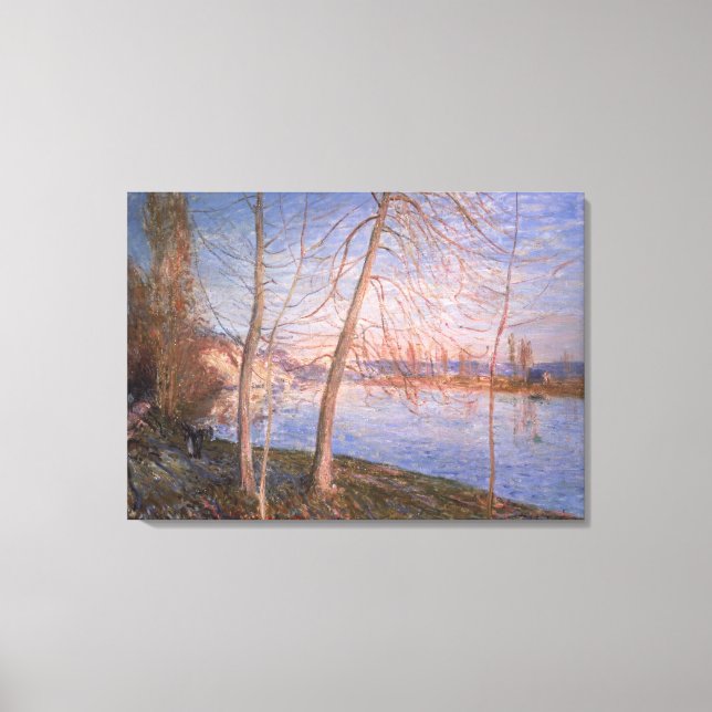 Toile Alfred Sisley | Matin d'hiver (Recto)