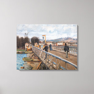 Toile Alfred Sisley - Passerelle à Argenteuil
