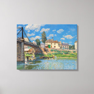 Toile Alfred Sisley - Pont à Villeneuve-la-Garenne
