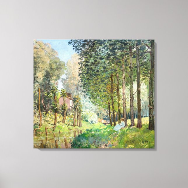 Toile Alfred Sisley - Reposez le long du ruisseau (Recto)
