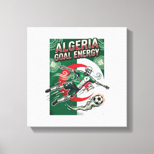 Toile Algérie But Énergie Squelette Attaquant Nations Gr