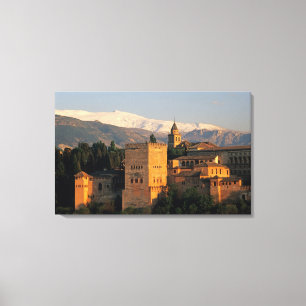 Toile Alhambra; Grenade; Andaslusia, Espagne, Sierra