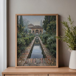 Toile Alhambra Grenade Arc de marbre Art