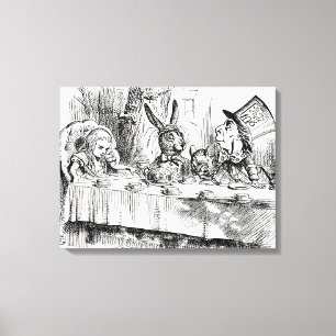Toile Alice au pays des merveilles - Le Tea Party de Mad