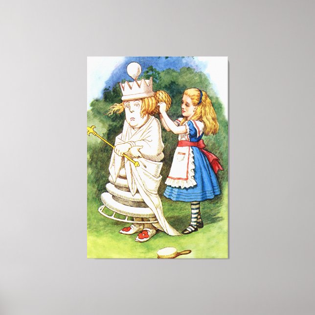 Toile Alice et la reine blanche au pays des merveilles (Recto)