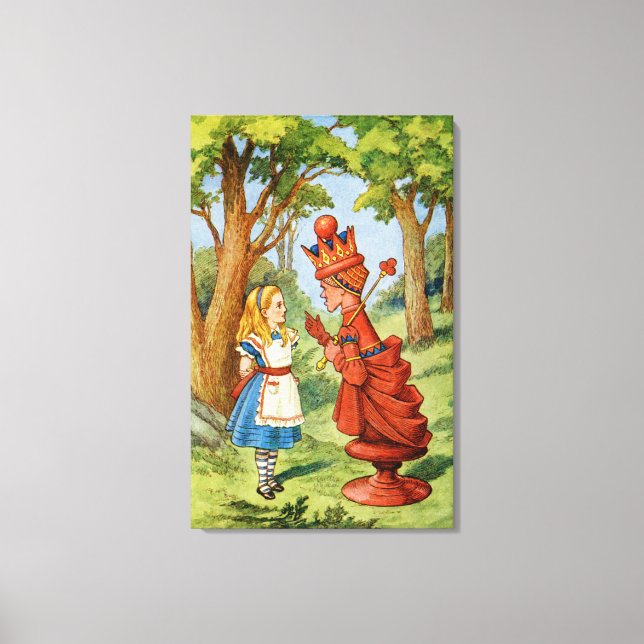 Toile Alice et la Reine Rouge au pays des merveilles (Recto)