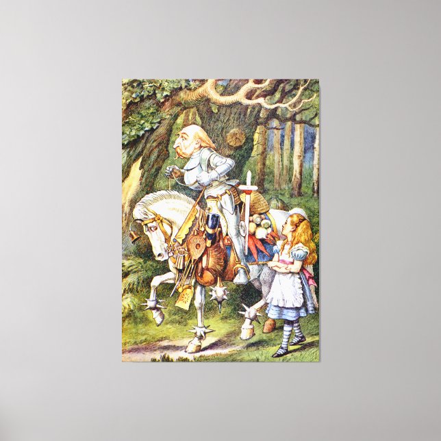 Toile Alice et le chevalier blanc au pays des merveilles (Recto)